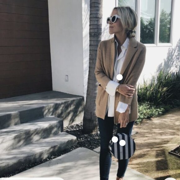 J Crew Sophie Open Front Sweater Blazer - Black - Picture 2 of 5